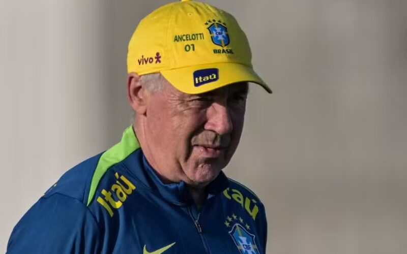 Carlo Ancelotti, técnico da Seleção Brasileira, é considerado culpado por sonegação de impostos na Espanha