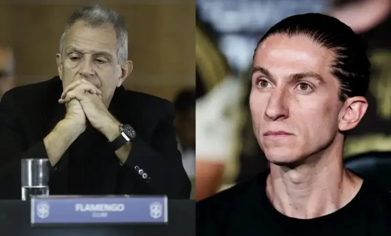 Presidente do Flamengo admite culpa pela saída de Filipe Luís em áudio vazado
